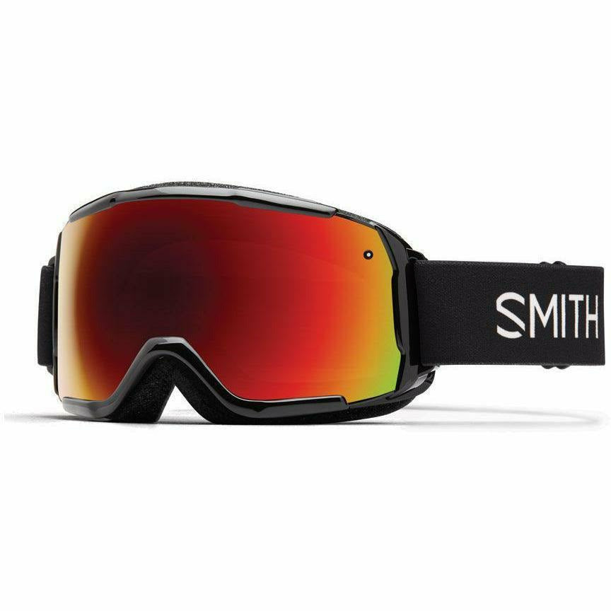 Smith Grom Black/Red Sol X - Maschera Sci Bimbo - Mud and Snow