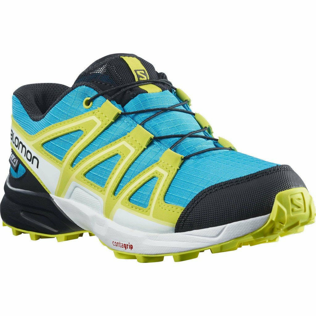 Salomon Speedcross CSWP J Ocean / Evening Primrose - Scarpa Bambino Impermeabile - Mud and Snow