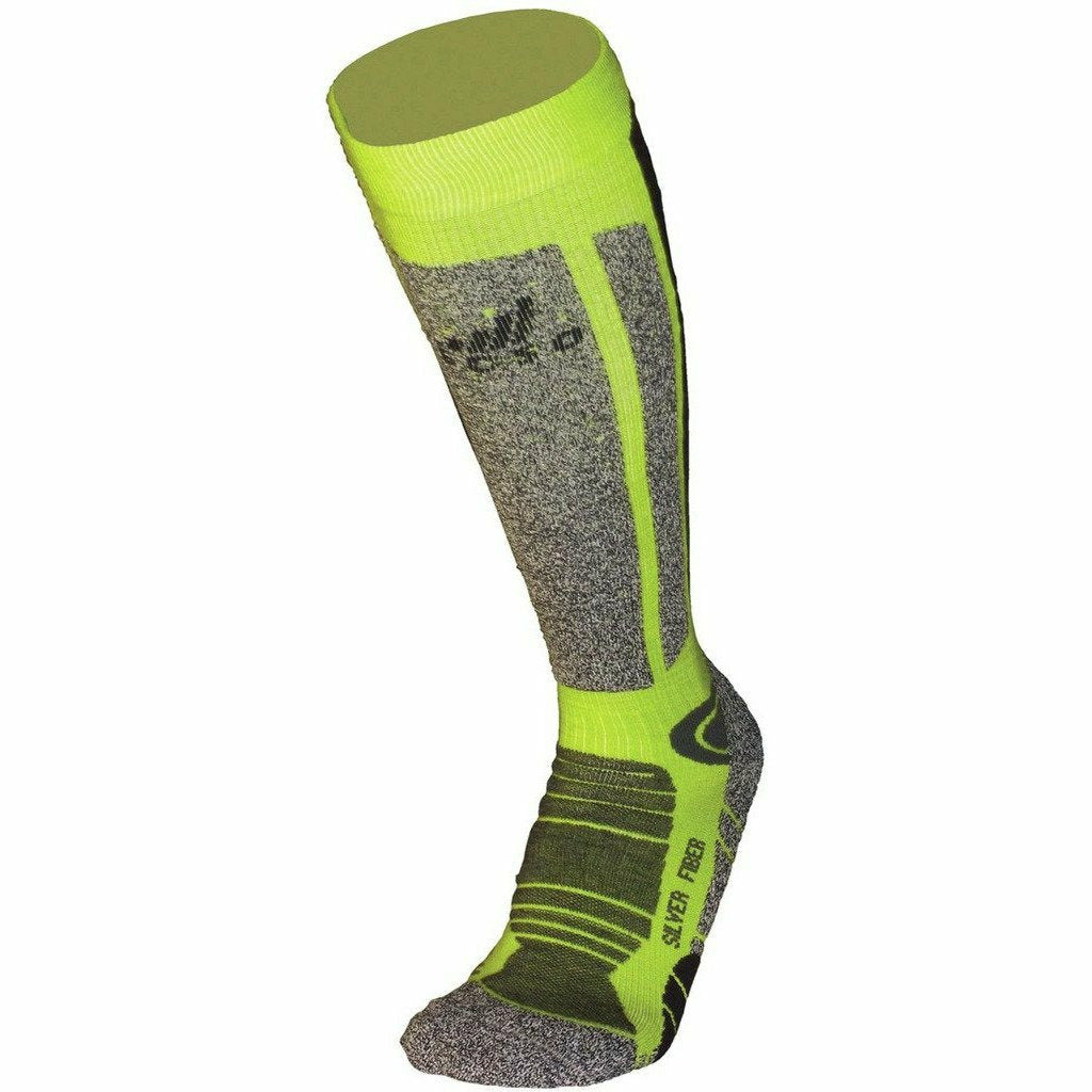 Tecso Calza Ski Gambaletto Verde Lime - Calza Sci - Mud and Snow