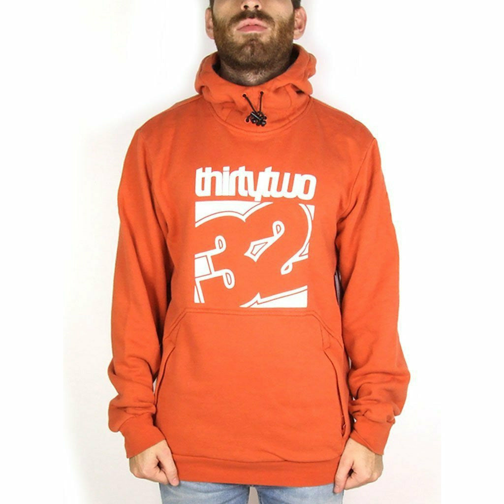 Thirtytwo Stamped Po Fleece Burnt Orange - Mud and Snow