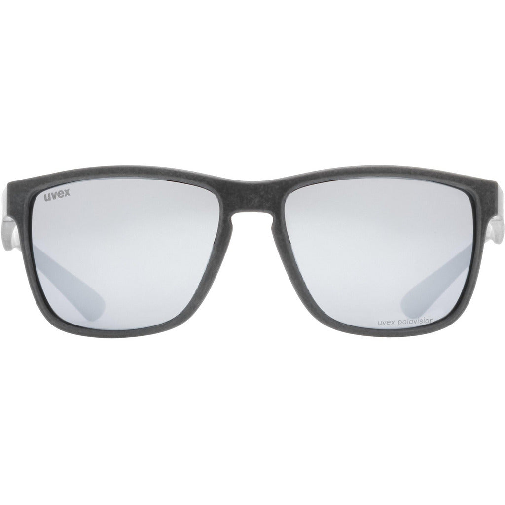 Uvex Lgl Ocean 2P Black Mat/ Polarvision Mirror Silver - Occhiale Sportivo