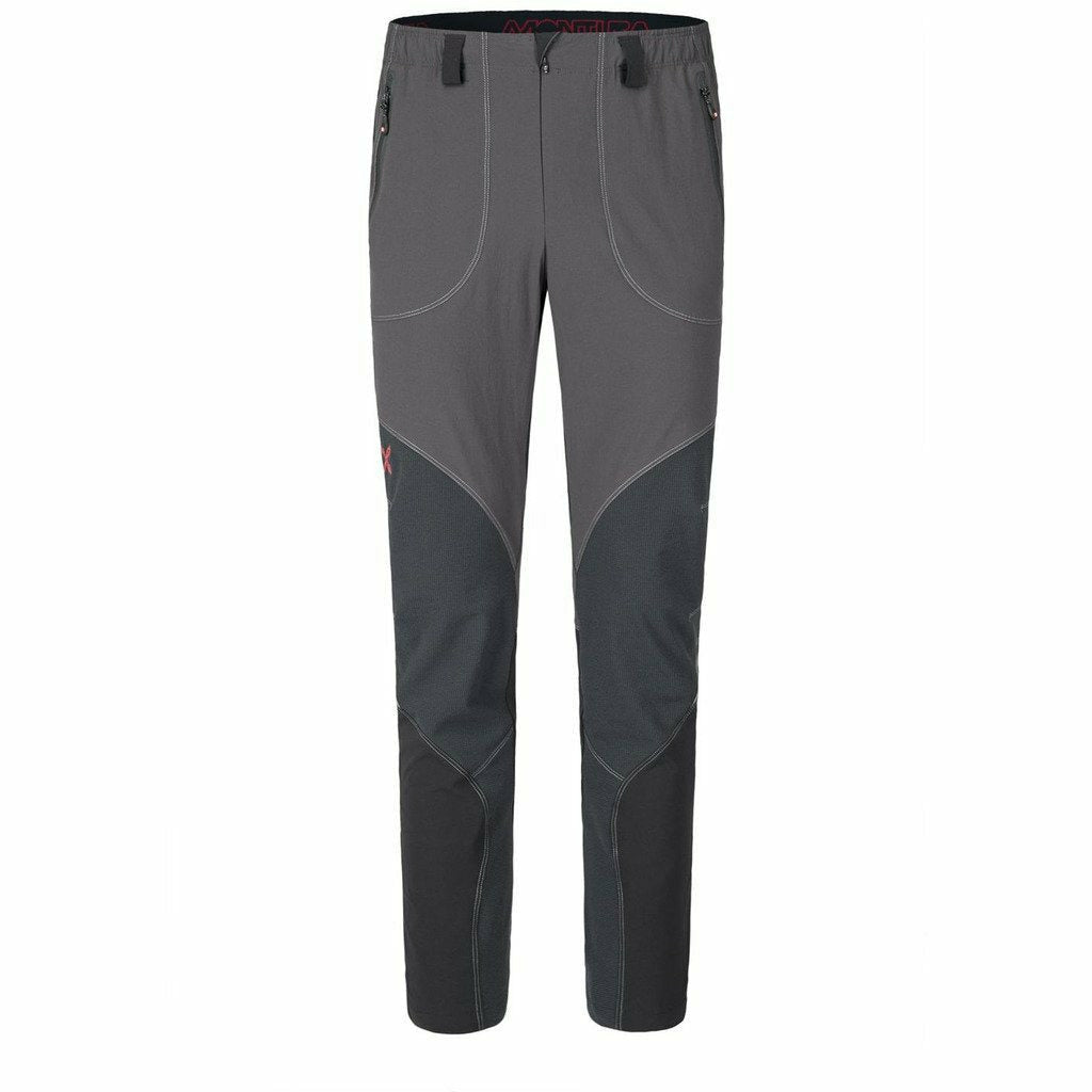 Montura Vertigo Light Pants Black/Red - Pantaloni Outdoor Uomo - Mud and Snow